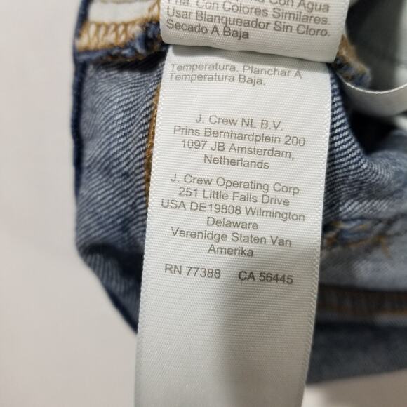 J Crew Jeans Womens 28 Bootcut Mid Rise Flare Crop Button Fly Dark Wash - Picture 7 of 11